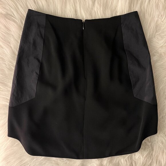 Rag & Bone Zipper Pocket Scoop Hem Black Mini Skirt - Picture 3 of 3